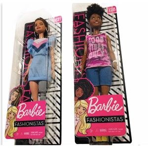 Barbie Fashionistas Dolls #121 Artificial‎ Leg Prosthetic And #128 Doll